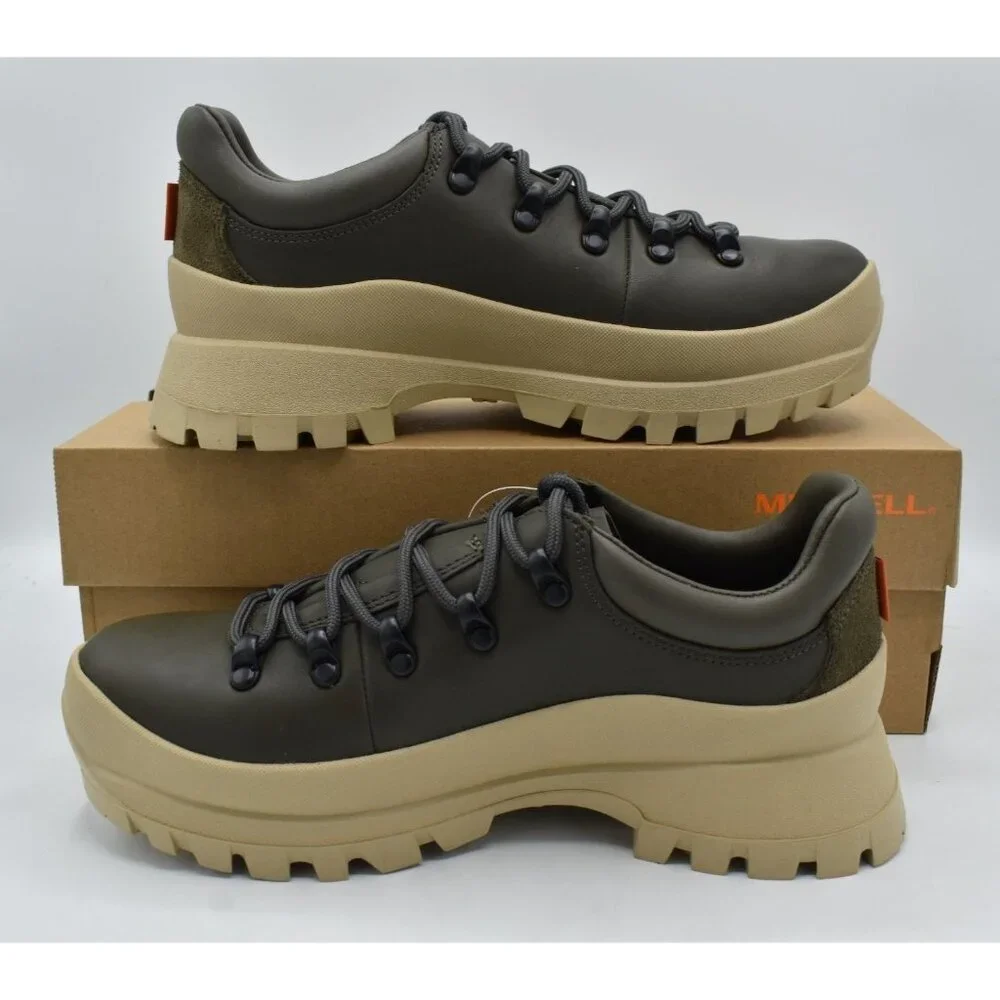 Merrell Womens Size 10 Bristol‎ Olive Green Leather Low Hiking Shoes